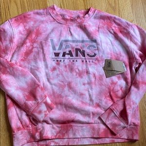 RARE tye die vans sweatshirt